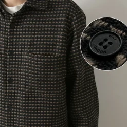 WAX LONDON Shirts^/ Whiting overshirt black_beige