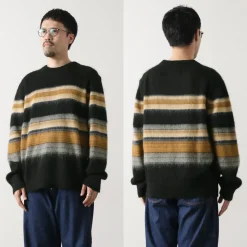 WAX LONDON Knits^/ Wild Crew Knit Blush Stripe black