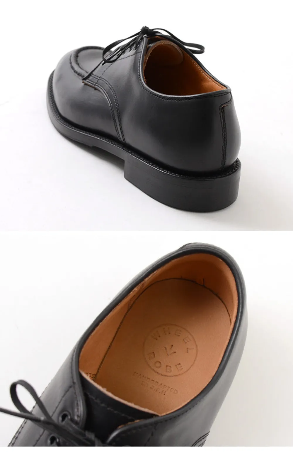 WHEELROBE Leather Shoes & Boots^/ 15078 Heavy Stitching Moc Toe Leather Shoes