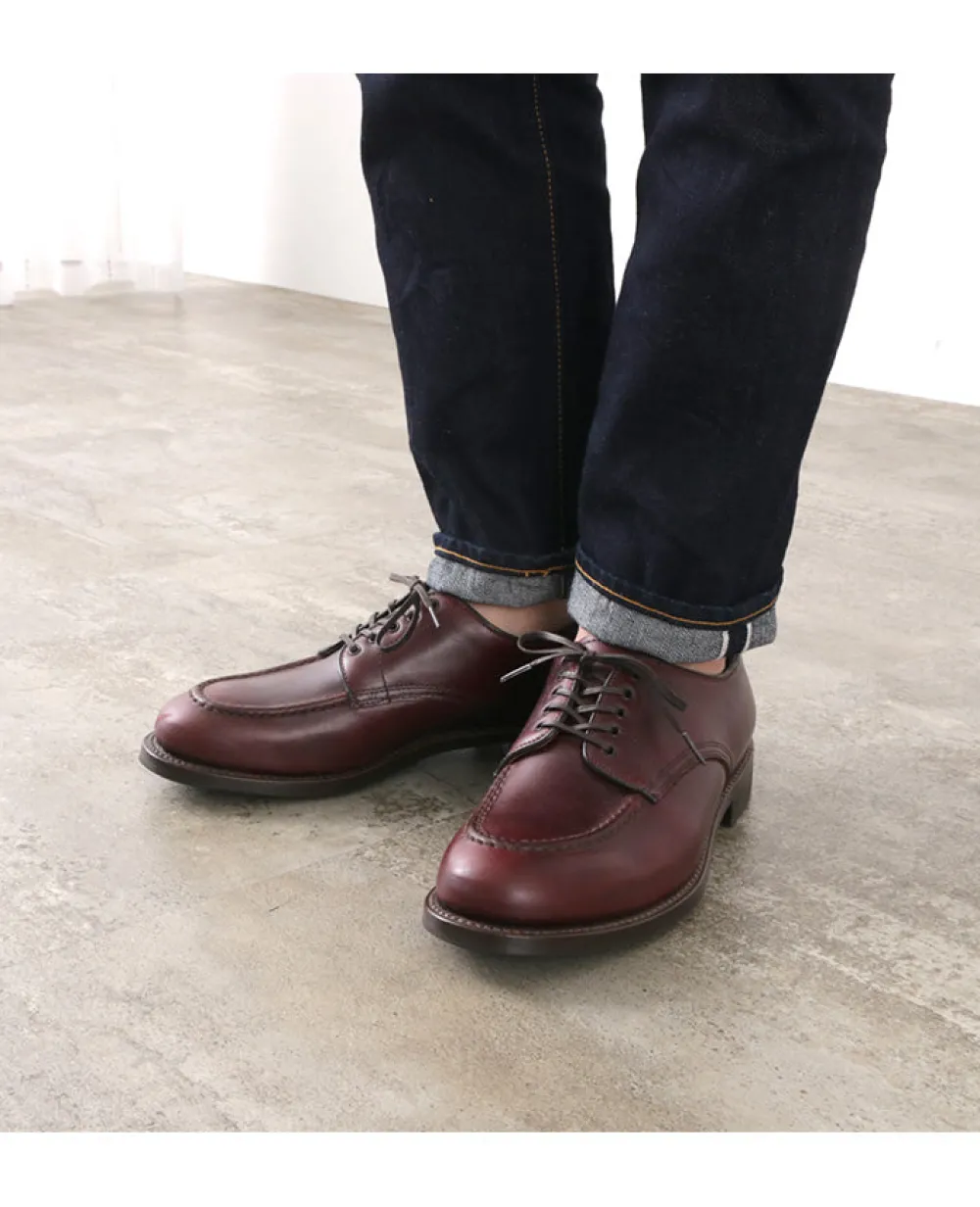 WHEELROBE Leather Shoes & Boots^/ 15078 Heavy Stitching Moc Toe Leather Shoes
