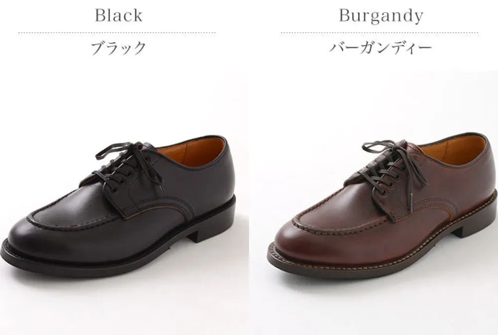 WHEELROBE Leather Shoes & Boots^/ 15078 Heavy Stitching Moc Toe Leather Shoes