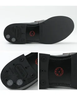 WHEELROBE Leather Shoes & Boots^/ Heavy Stitching Loafer black
