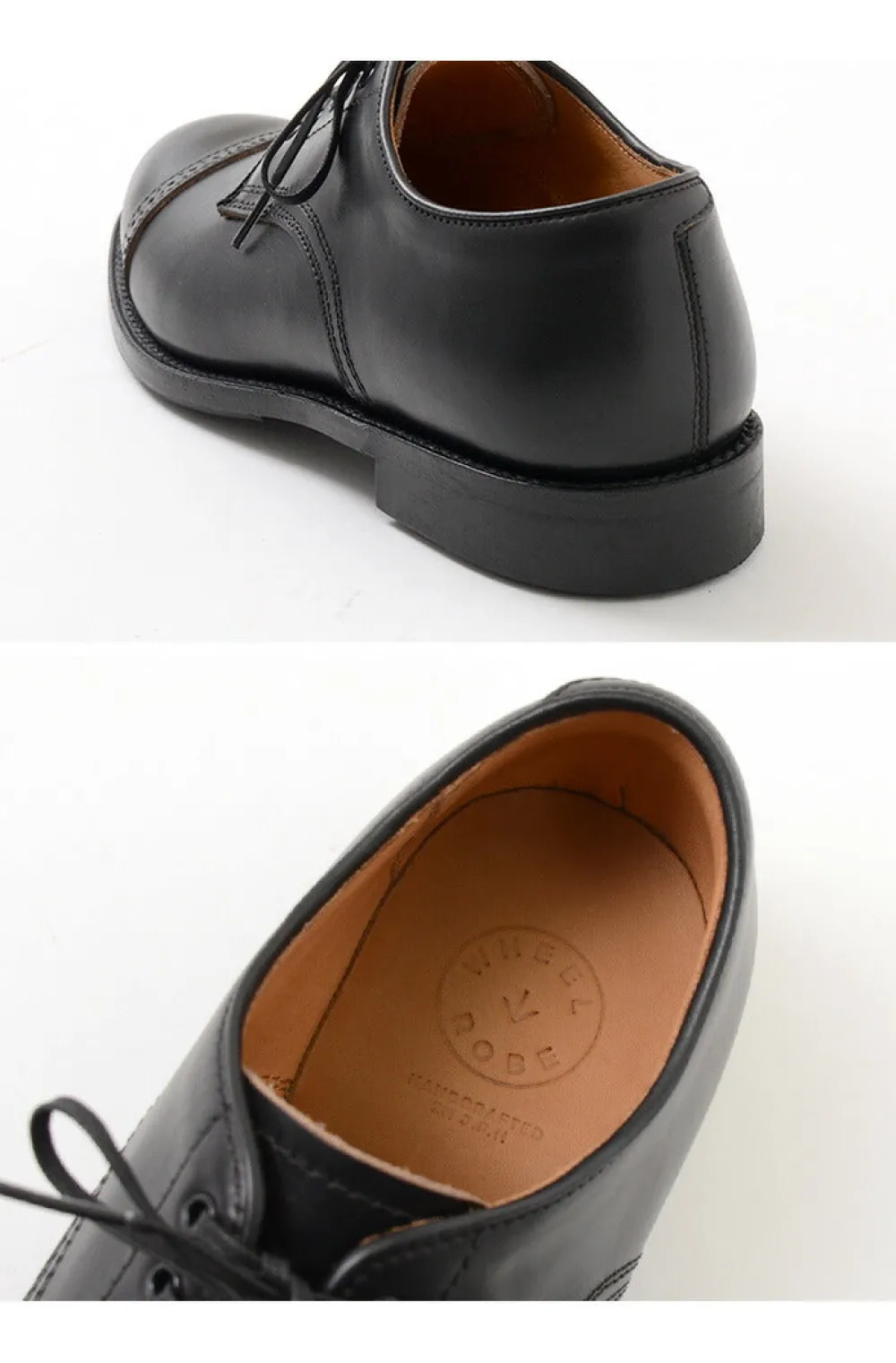 WHEELROBE Leather Shoes & Boots^/ Punched Cap Toe Derby Shoes