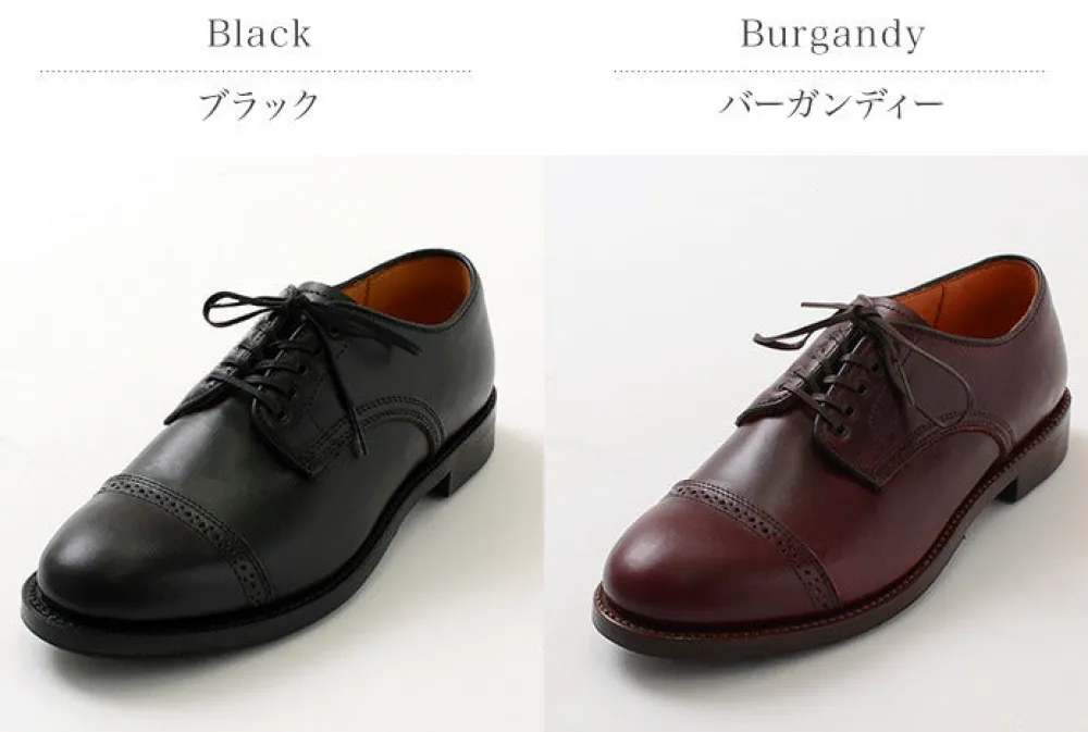 WHEELROBE Leather Shoes & Boots^/ Punched Cap Toe Derby Shoes