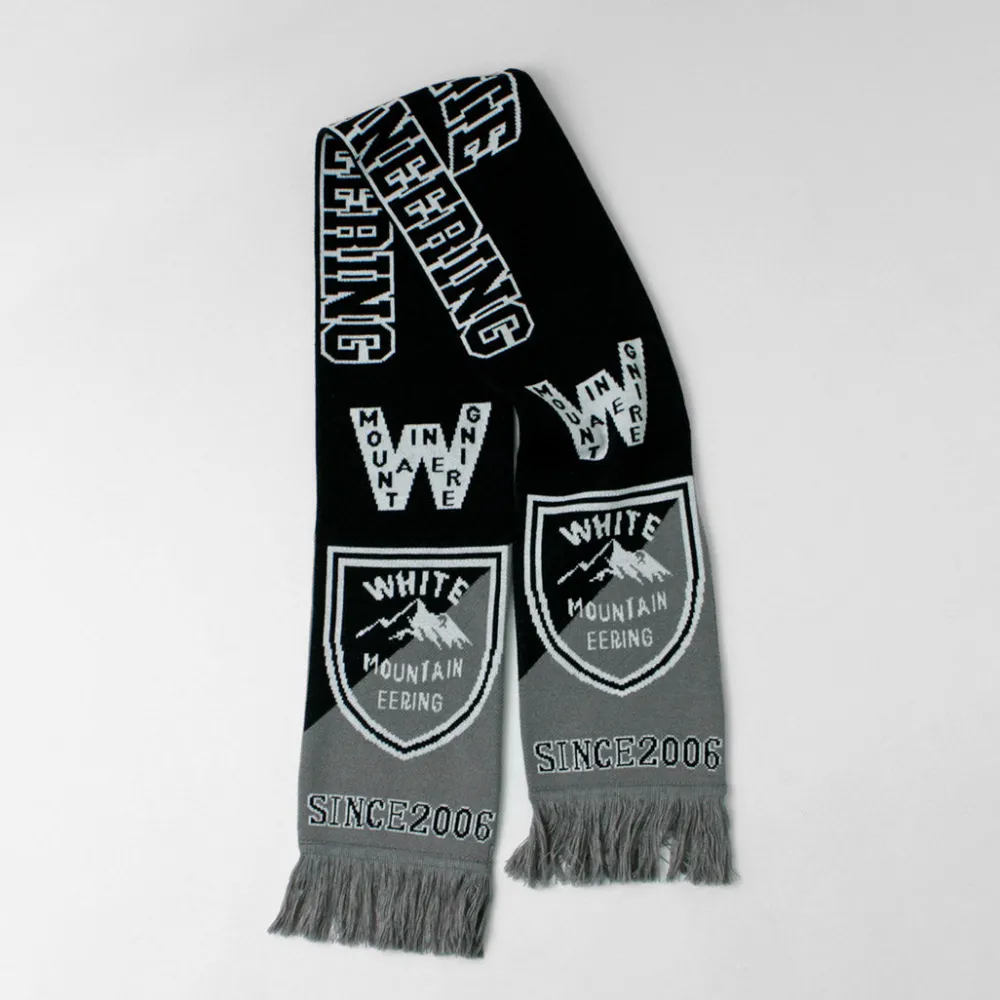 WHITE MOUNTAINEERING Scarfs^/ Football Scarf black