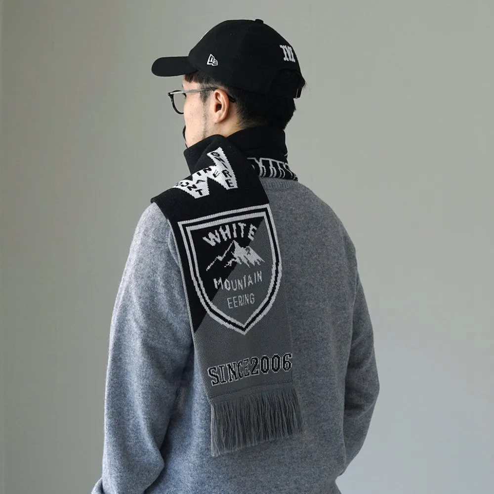 WHITE MOUNTAINEERING Scarfs^/ Football Scarf black