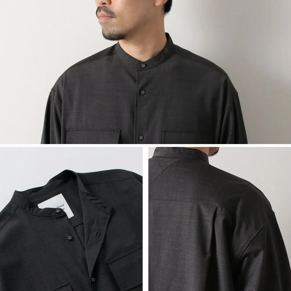 WHITE MOUNTAINEERING Shirts^/ Stretch Band Collar Shirt