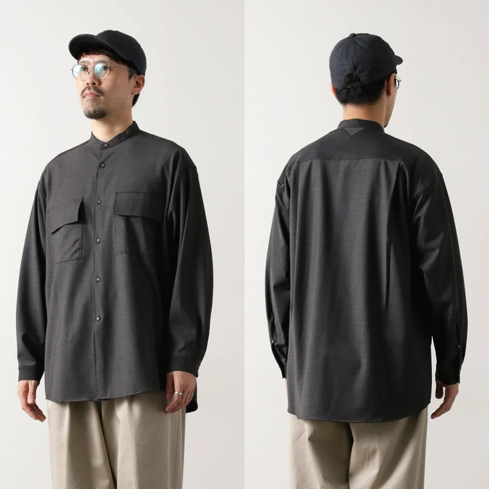 WHITE MOUNTAINEERING Shirts^/ Stretch Band Collar Shirt