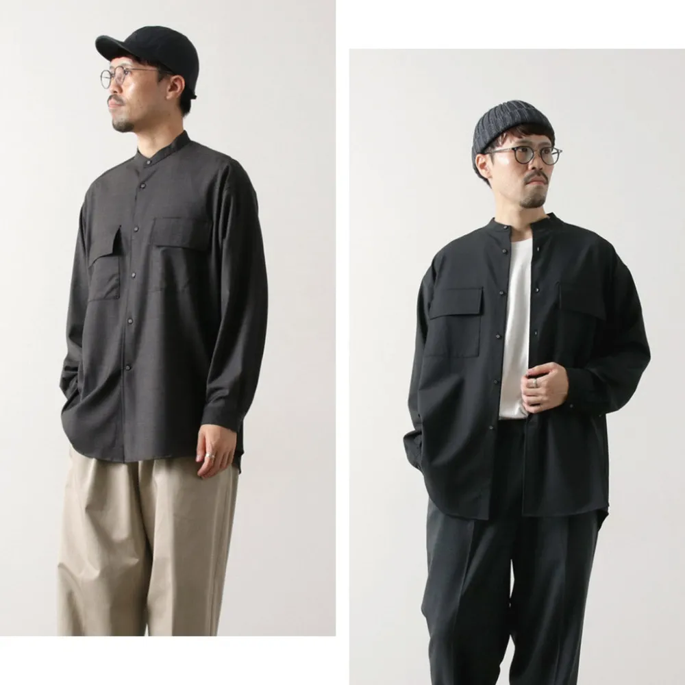 WHITE MOUNTAINEERING Shirts^/ Stretch Band Collar Shirt