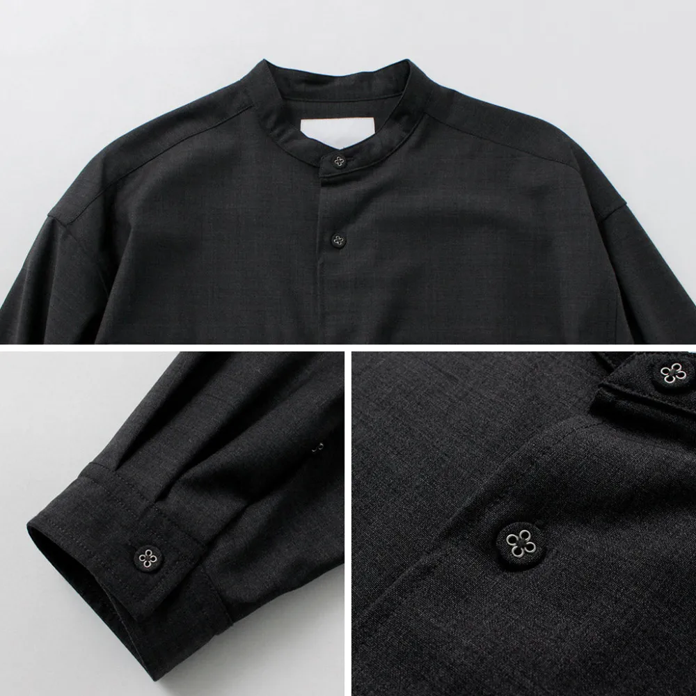 WHITE MOUNTAINEERING Shirts^/ Stretch Band Collar Shirt
