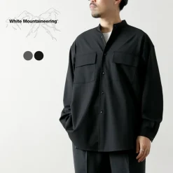 WHITE MOUNTAINEERING Shirts^/ Stretch Band Collar Shirt