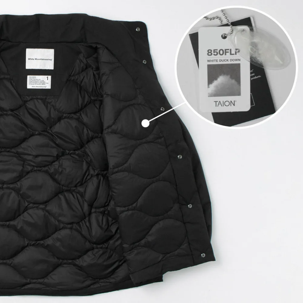WHITE MOUNTAINEERING Down Wear^/ TAION Collaboration Down Jacket black