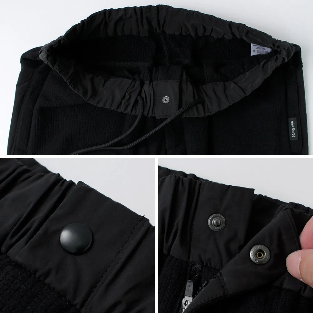WHITE MOUNTAINEERING Trousers^/ WILD THINGS Collaboration Fleece Pants black