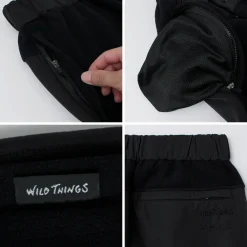 WHITE MOUNTAINEERING Trousers^/ WILD THINGS Collaboration Fleece Pants black