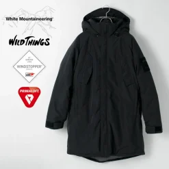 WHITE MOUNTAINEERING Coats^/ WILD THINGS Collaboration Transport Parka black