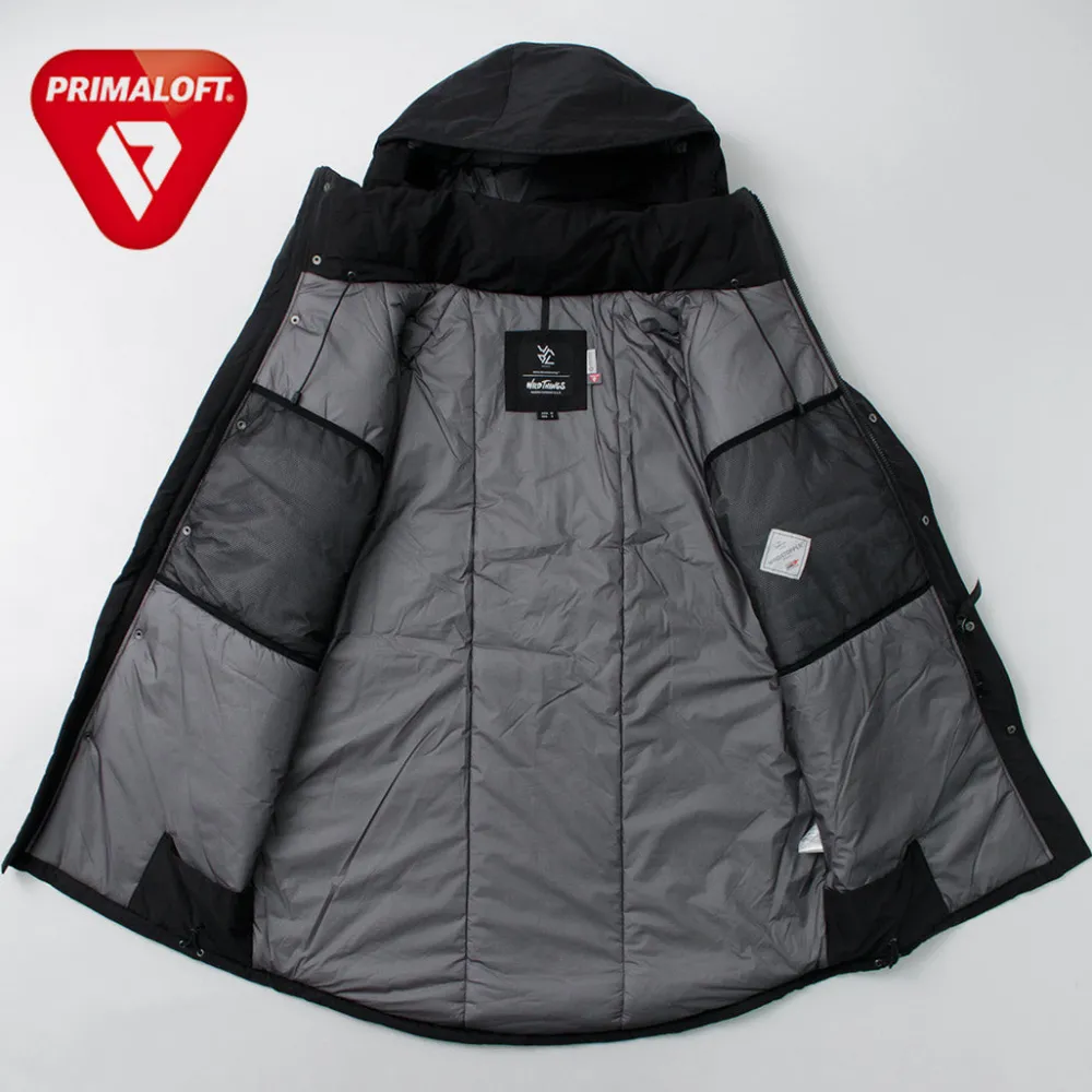 WHITE MOUNTAINEERING Coats^/ WILD THINGS Collaboration Transport Parka black