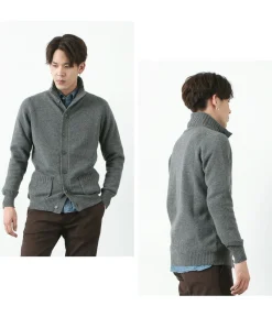 WILLIAM LOCKIE Cardigans^/ Lambs Wool Turtleneck Cardigan