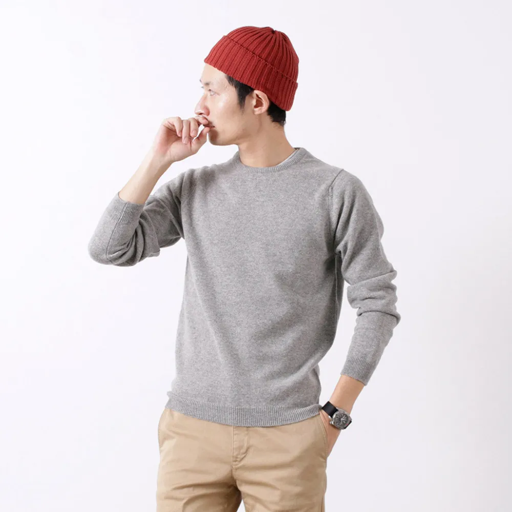 WILLIAM LOCKIE Knits^/ Lambswool crew neck knit