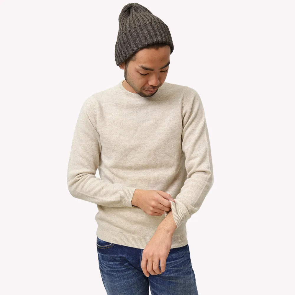 WILLIAM LOCKIE Knits^/ Lambswool crew neck knit