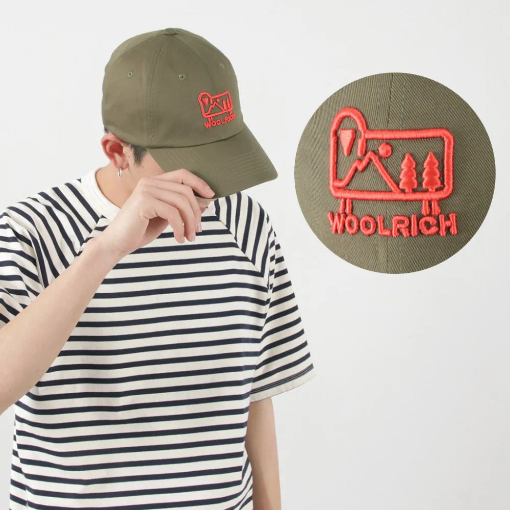 WOOLRICH Hats^/ Cotton Twill Logo Cap