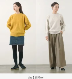 YONETOMI NEW BASIC Knits^/ Circle Knit Pullover