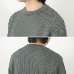 YONETOMI NEW BASIC Knits^/ Extra Fine Wool Ribbed Knit Pullover