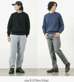 YONETOMI NEW BASIC Knits^/ Extra Fine Wool Ribbed Knit Pullover