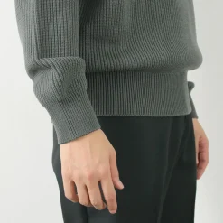 YONETOMI NEW BASIC Knits^/ Extra Fine Wool Ribbed Knit Pullover