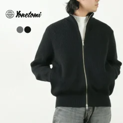 YONETOMI NEW BASIC Knits^/ Extra Fine Wool Ribbed Knit Blouson