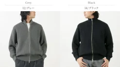 YONETOMI NEW BASIC Knits^/ Extra Fine Wool Ribbed Knit Blouson