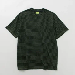 YONETOMI NEW BASIC T-Shirts^/ Garment Dye Striped T-Shirt