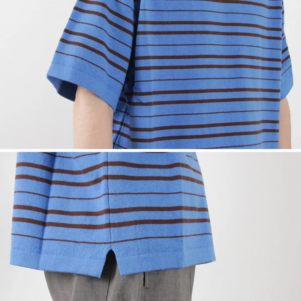 YONETOMI NEW BASIC T-Shirts^/ Light Wave Cotton Knitted Pullover T-shirt