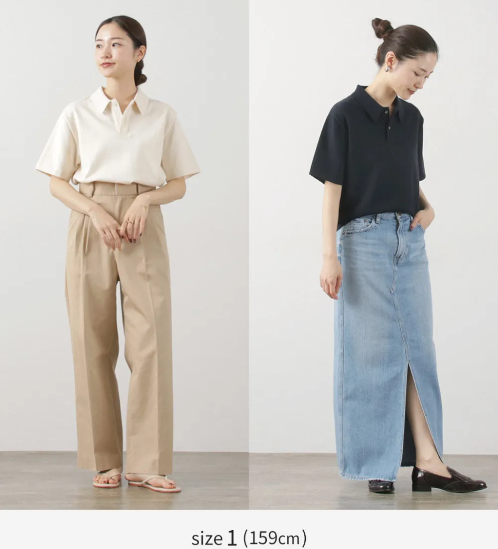 YONETOMI NEW BASIC T-Shirts^/ Light Wave Cotton Knit PO