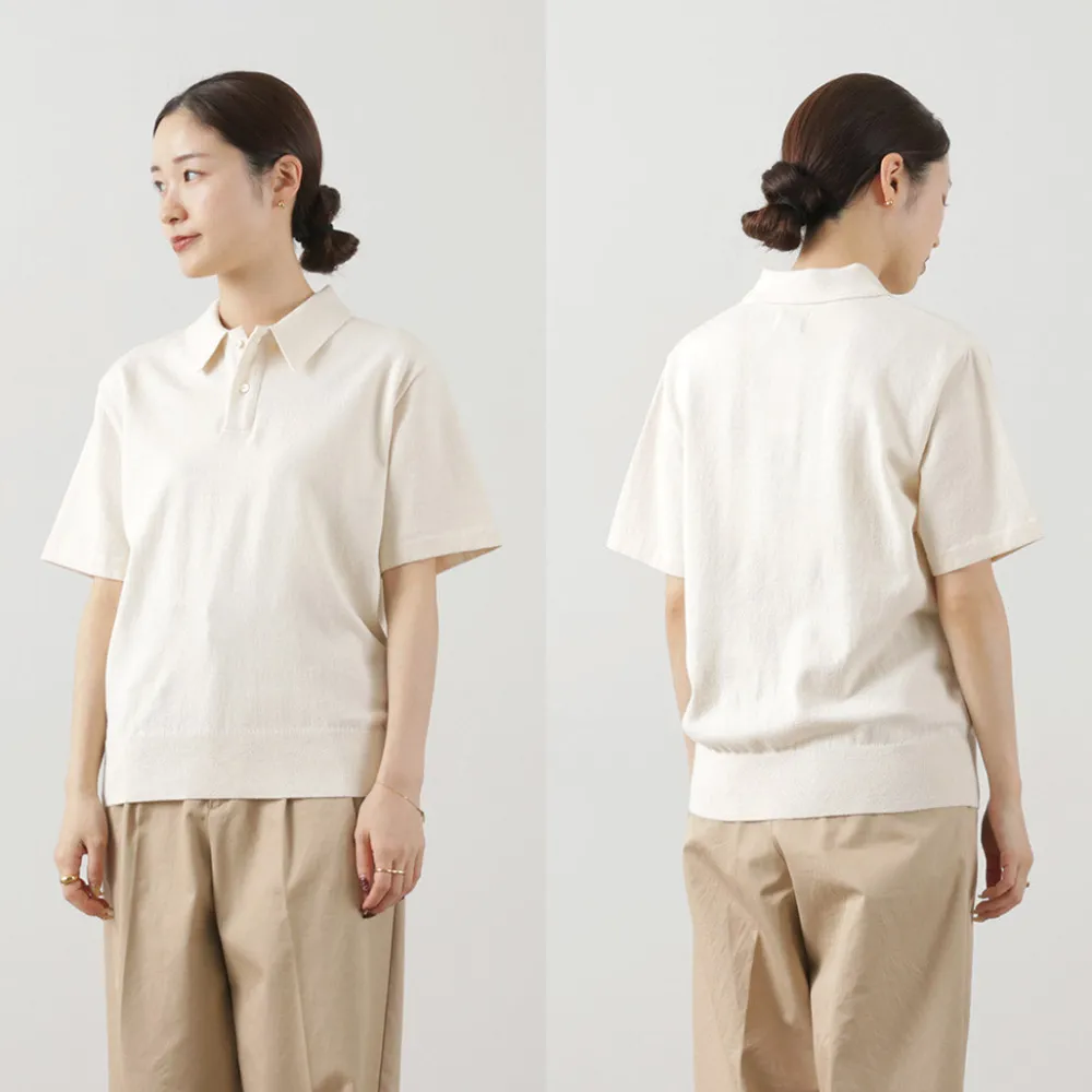 YONETOMI NEW BASIC T-Shirts^/ Light Wave Cotton Knit PO