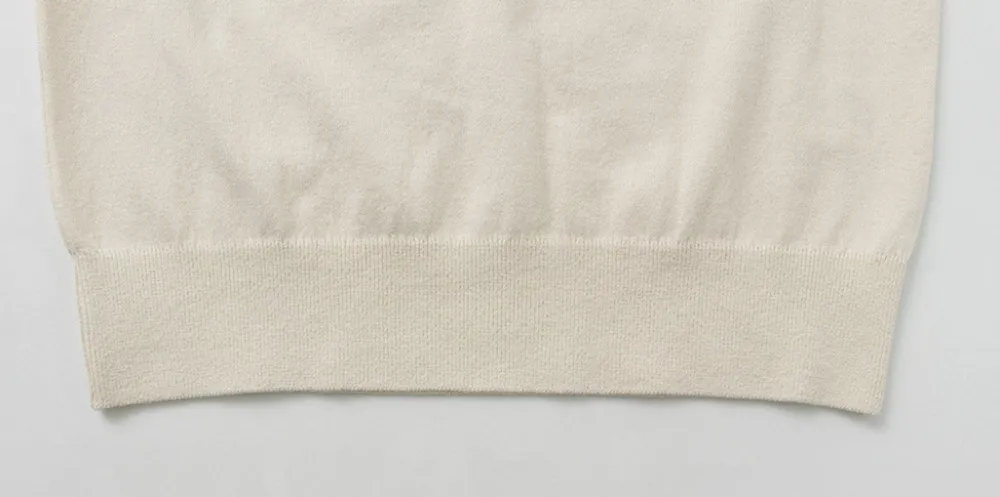 YONETOMI NEW BASIC T-Shirts^/ Light Wave Cotton Knit PO