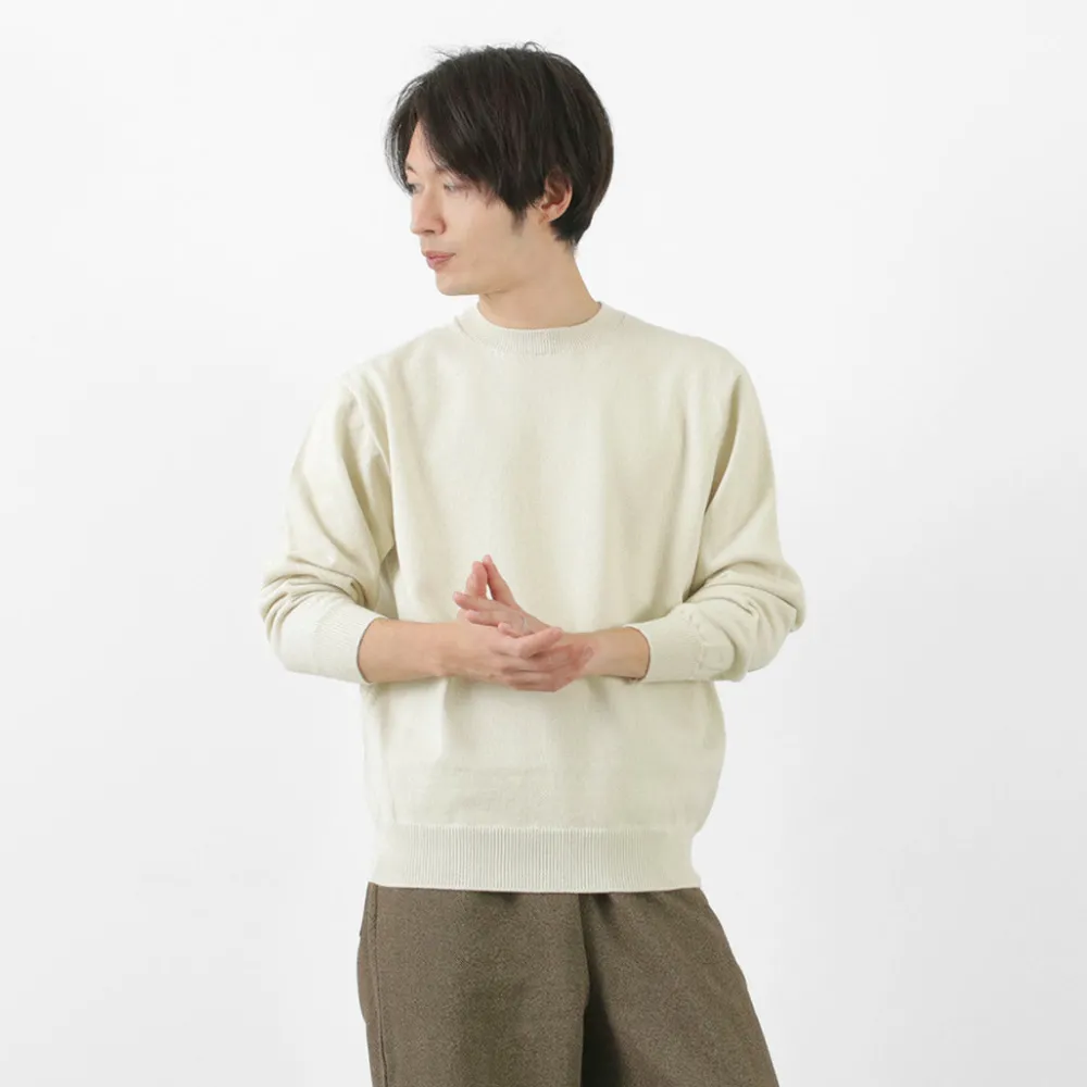 YONETOMI NEW BASIC Knits^/ Rigid Cashmere Knit Pullover beige