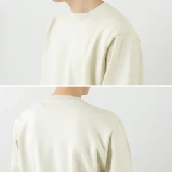 YONETOMI NEW BASIC Knits^/ Rigid Cashmere Knit Pullover beige
