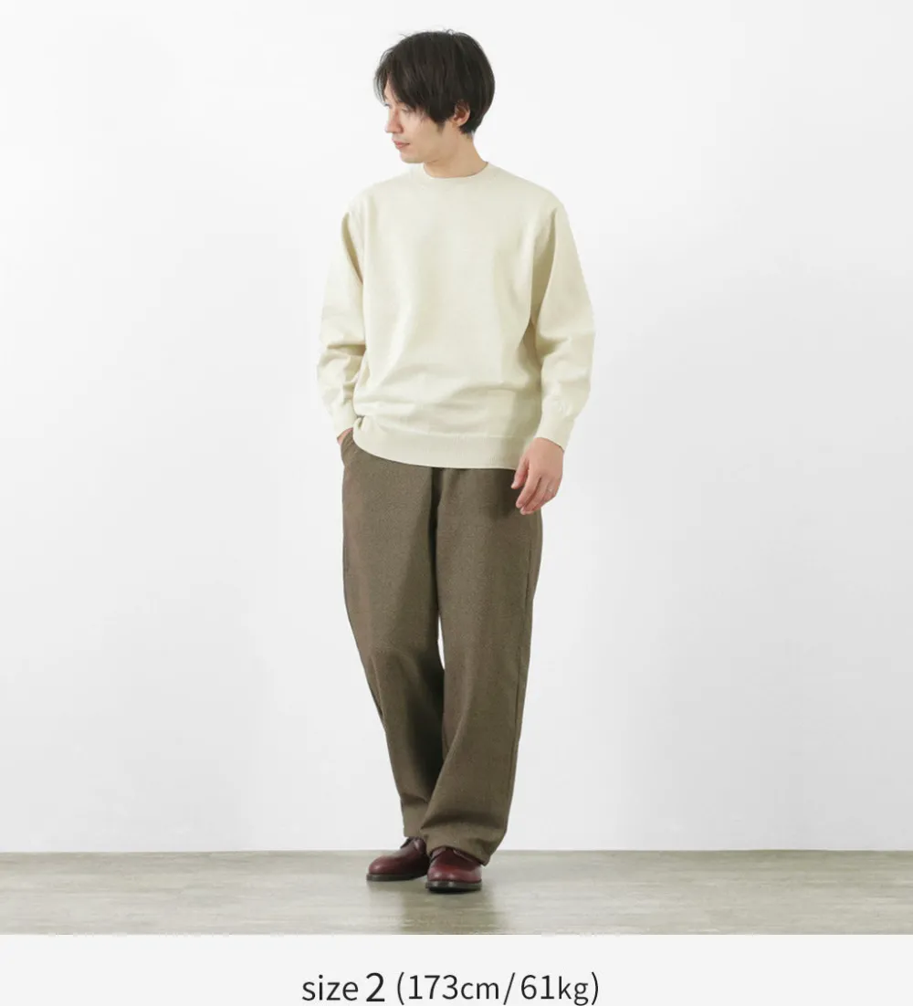 YONETOMI NEW BASIC Knits^/ Rigid Cashmere Knit Pullover beige
