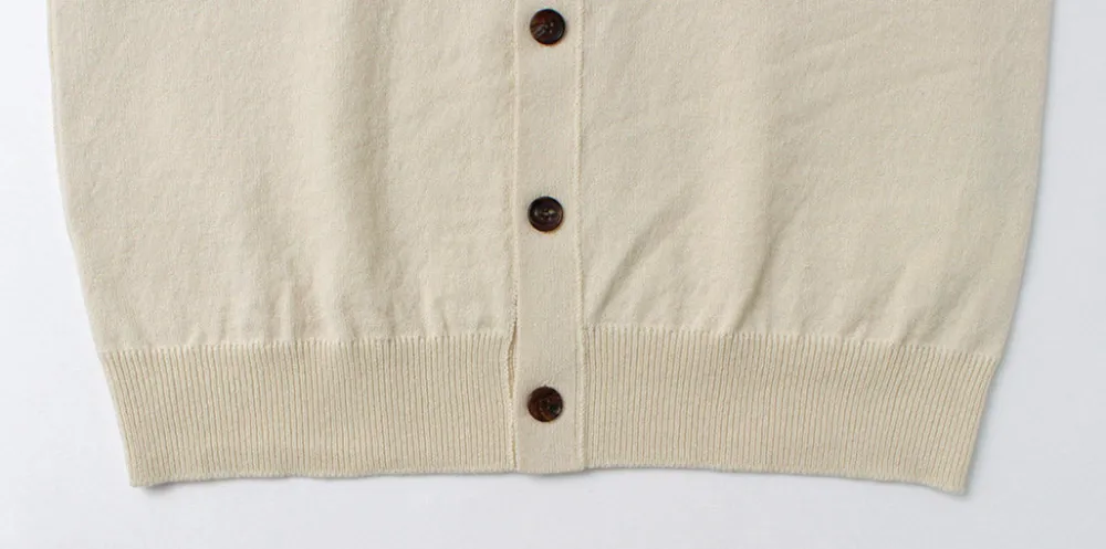 YONETOMI NEW BASIC Cardigans^/ Rigid Cashmere Knit Cardigan kinari