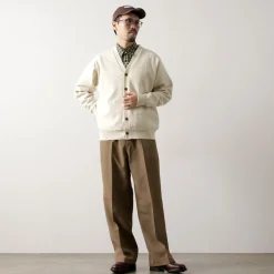 YONETOMI NEW BASIC Cardigans^/ Rigid Cashmere Knit Cardigan kinari