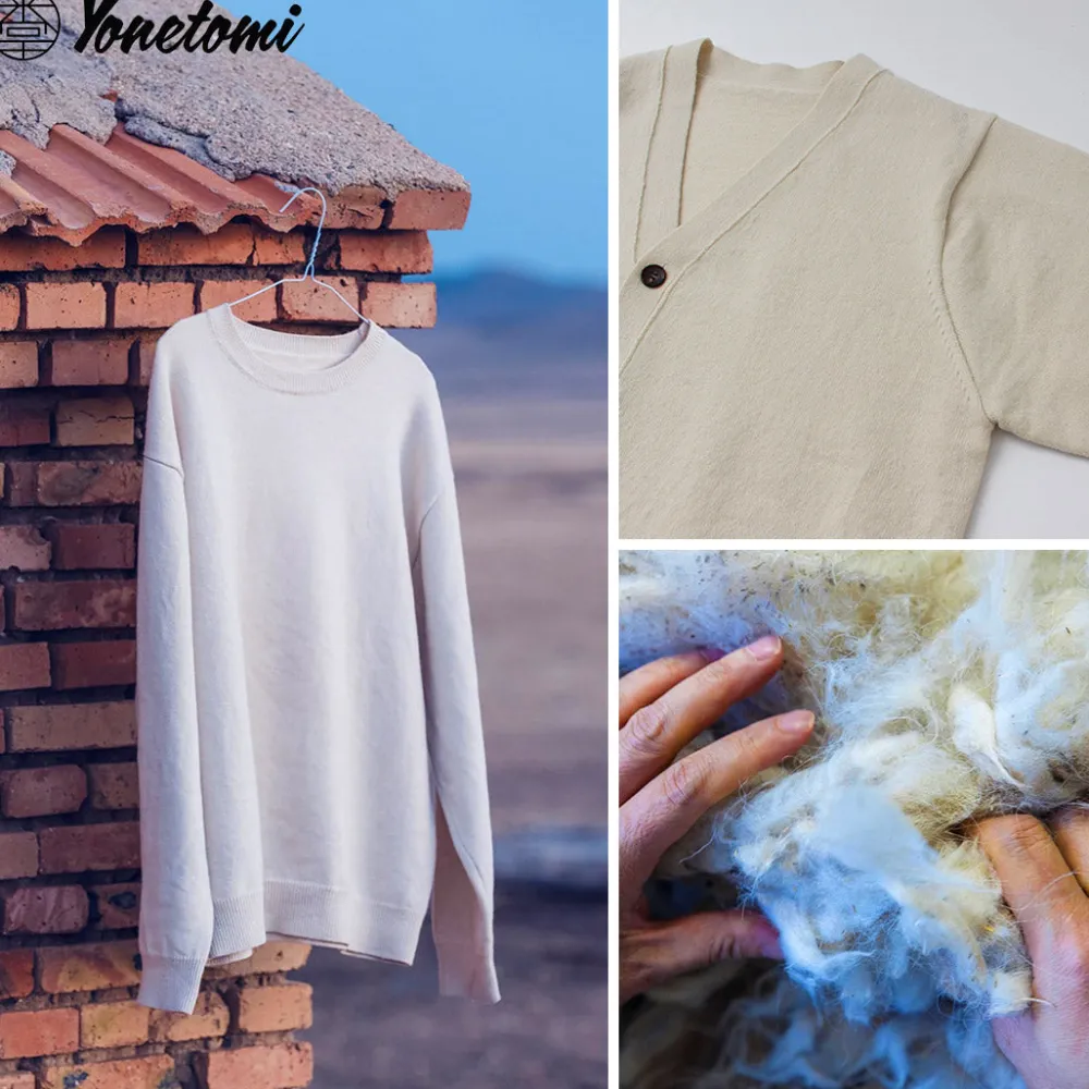 YONETOMI NEW BASIC Cardigans^/ Rigid Cashmere Knit Cardigan kinari