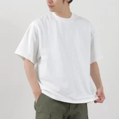 YONETOMI NEW BASIC T-Shirts^/ Side Round body knitted T-shirt
