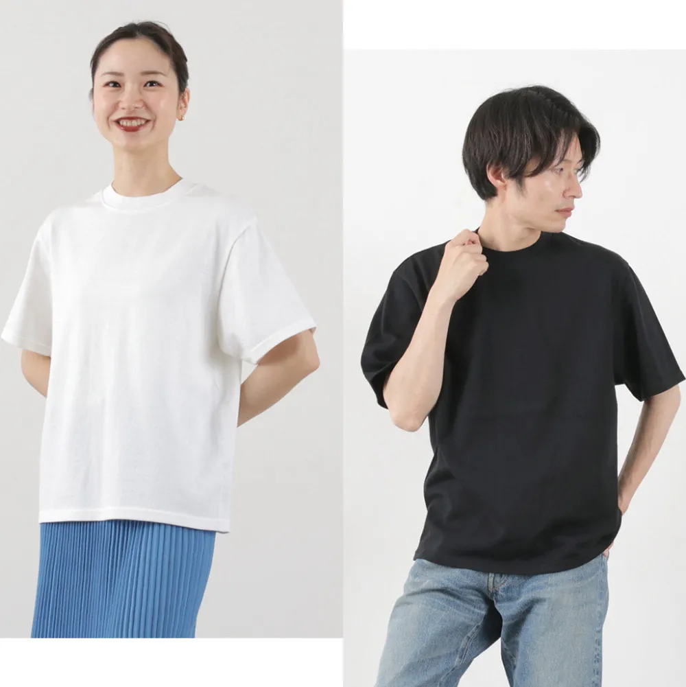 YONETOMI NEW BASIC T-Shirts^/ Side Round body knitted T-shirt