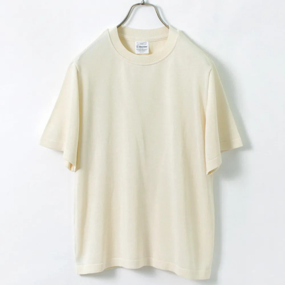 YONETOMI NEW BASIC T-Shirts^/ Silk Knit T-Shirt
