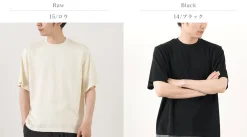 YONETOMI NEW BASIC T-Shirts^/ Silk Knit T-Shirt