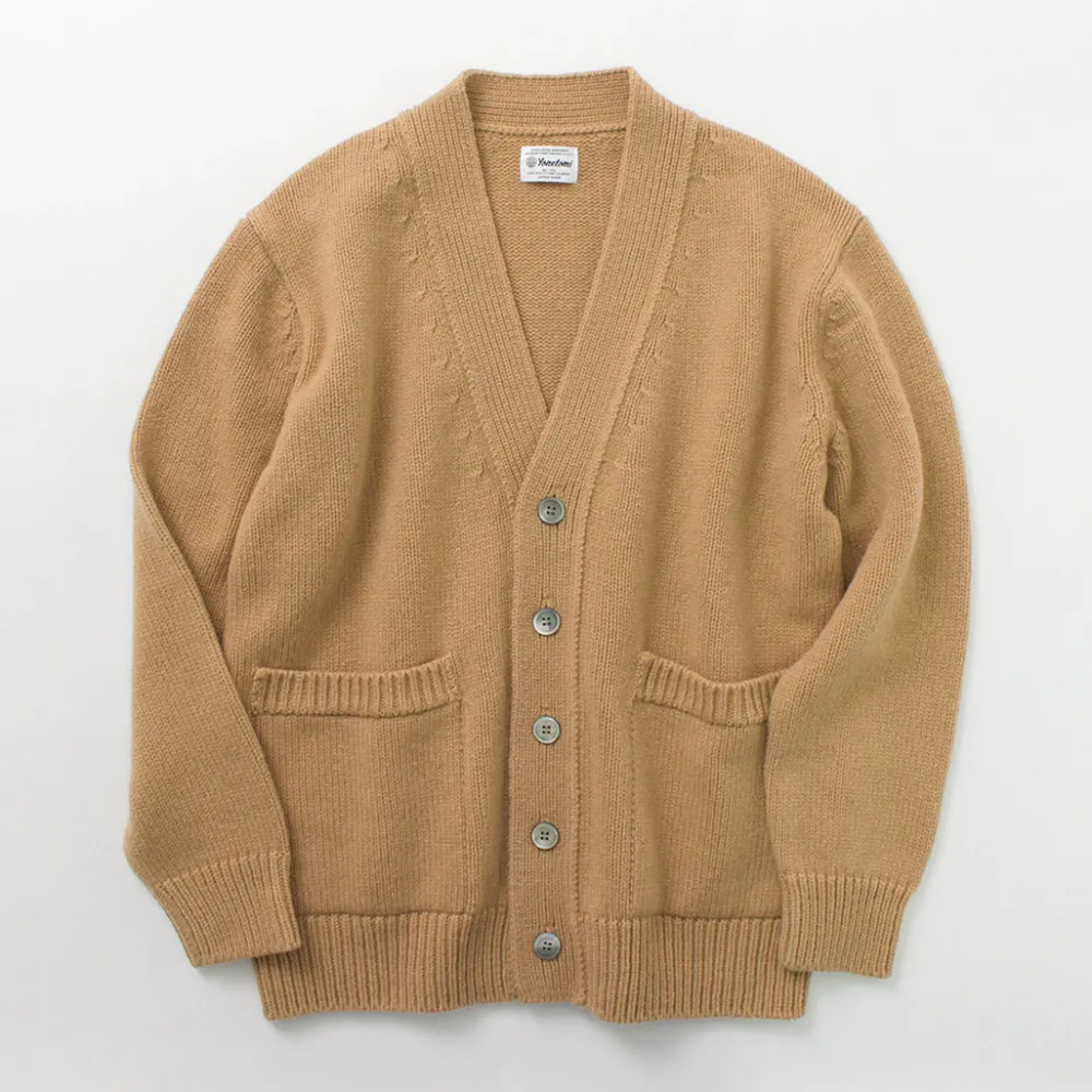 YONETOMI NEW BASIC Cardigans^/ Soft lamb wool knit cardigan