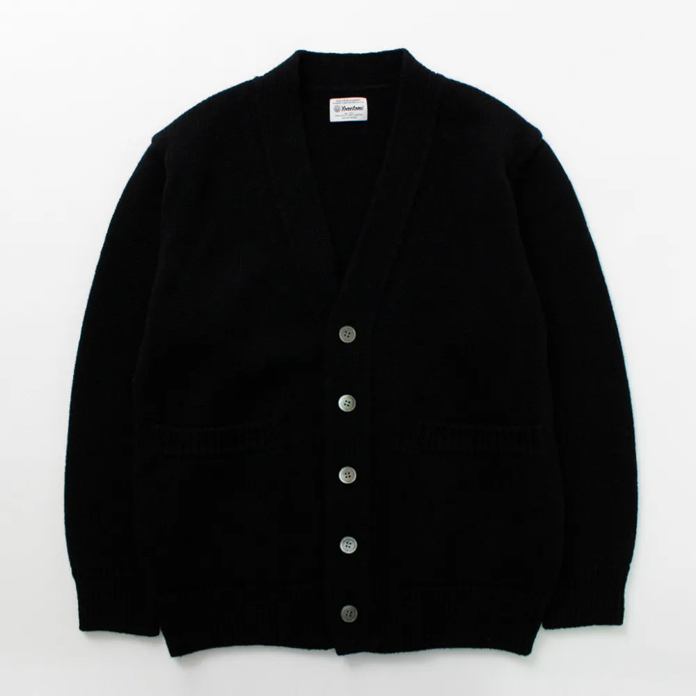 YONETOMI NEW BASIC Cardigans^/ Soft lamb wool knit cardigan