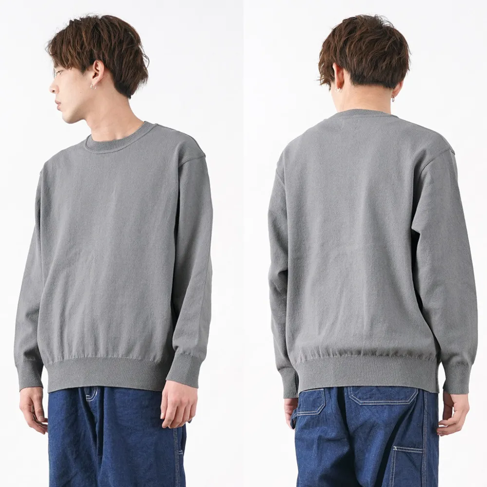 YONETOMI NEW BASIC Knits^/ Wave Cotton Knit Pullover