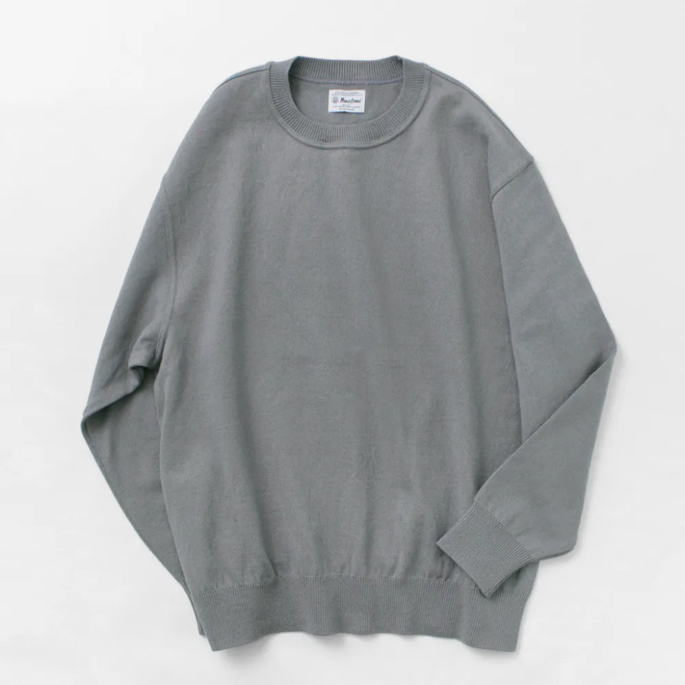YONETOMI NEW BASIC Knits^/ Wave Cotton Knit Pullover