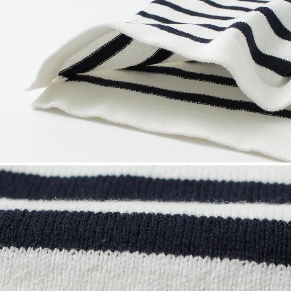 YONETOMI NEW BASIC T-Shirts^/ Wave Cotton Basque Knit Pullover